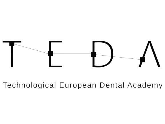 Logo de Technological European Dental Academy (TEDA), academia europea especializada en formación avanzada en odontología y ortodoncia.