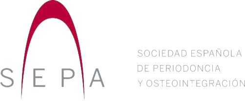 Logo de SEPA (Sociedad Española de Periodoncia y Osteointegración), entidad dedicada a la salud periodontal y los tratamientos de implantología en Esp